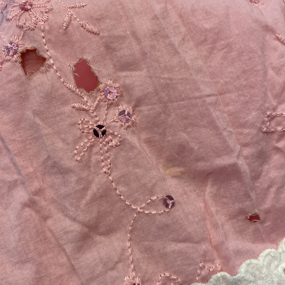 Philip Decaprio WITH FLAWS Pink Dress Lined Sequins Lace 8 - Picture 10 of 17